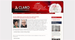 Desktop Screenshot of claro-vita.net